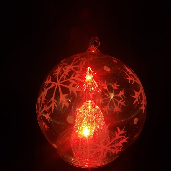 Sorelle Spun Glass Light Up Color Change Christmas‎ Tree Large Hand Blown Globe - Picture 11 of 13